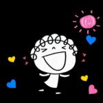 英語とハート♡くるリボン
