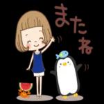 大人可愛い♡［毎日使える夏のスタンプ］