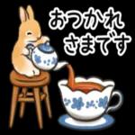 秋フルーツ＆スイーツ☆うさぎのスタンプ