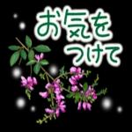 ★ずっと使える！丁寧なお花の挨拶スタンプ