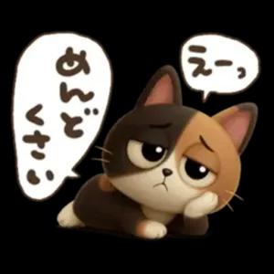 めんどくさい、えー。 - getsticker.com