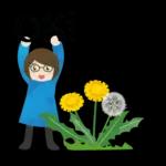 眼鏡女子の春スタンプ