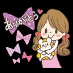 愛され奥様のかわいいスタンプ