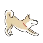 のばされわんこの動くスタンプ