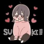 恋する女のこスタンプ