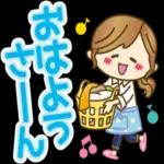 動く！おちゃめの大人可愛い日常会話吹出し