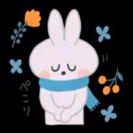 シンプルでかわいい、冬使えるスタンプです〜