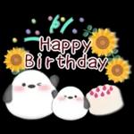 【シマエナガです】花束/夏のひまわり4