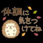 秋の毎日✳︎やさしいスタンプ✳︎女の子