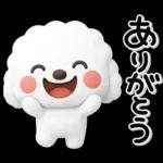 ず～っと使える♡かわいいトイプーさん♡白