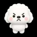 ず～っと使える♡かわいいトイプーさん♡白