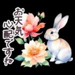 水彩フランス 夏 敬語✿大人上品お花