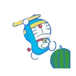 夏のうごくドラえもんスタンプ