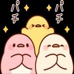 ふっくら♪ことりおやこ3（ポジティブ）