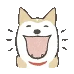 のばされわんこの動くスタンプ