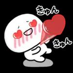 気持ちを伝える♡しろまるハートスタンプ