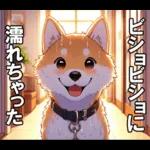 夏の天気をお知らせする柴犬【便利・日常】