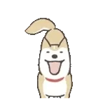 のばされわんこの動くスタンプ