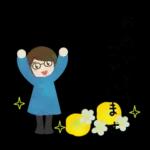 眼鏡女子の春スタンプ