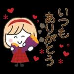 秋の毎日✳︎やさしいスタンプ✳︎女の子