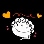 英語とハート♡くるリボン
