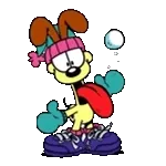 動く！ガーフィールド 3 （冬スタンプ）