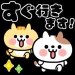 おやじ君と猫の挨拶【飛びだす！】