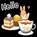 秋フルーツ＆スイーツ☆うさぎのスタンプ