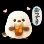 ぽってりシマエナガ団♡夏スタンプ