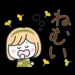 秋の毎日✳︎やさしいスタンプ✳︎女の子