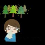 眼鏡女子の春スタンプ