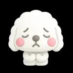 ず～っと使える♡かわいいトイプーさん♡白