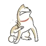 のばされわんこの動くスタンプ