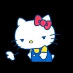 ハローキティ　キュートなデカ文字スタンプ