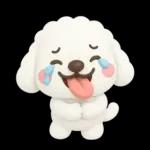 ず～っと使える♡かわいいトイプーさん♡白