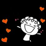 英語とハート♡くるリボン