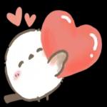 かわいい鳥のスタンプ