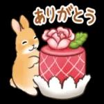 秋フルーツ＆スイーツ☆うさぎのスタンプ