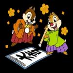 ディズニーキャラクターのあけおめ