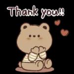  可愛くて使いやすいクマの癒しのスタンプです♪