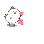 白いゆるとり8(動く)