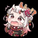 hololive sticker "Nakiri Ayame"