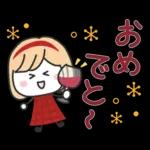 秋の毎日✳︎やさしいスタンプ✳︎女の子