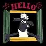 ひつじのショーンが登場！元気いっぱいに活躍するドタバタスタンプです。