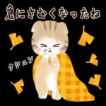 水彩♡ふわふわ♡秋の子猫