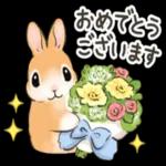 春☆うさぎのスタンプ_-_