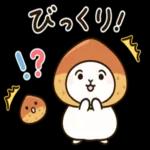 うさハムちゃんの秋のスタンプ