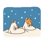 ムーミン 動く♪レトロスタンプ