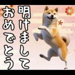 柴犬のあけおめスタンプ