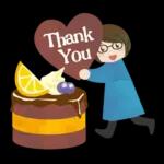 眼鏡女子の春スタンプ